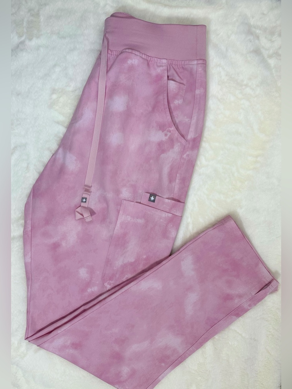 FIGS Yola High Waist Scrub Pants Pink Womens M/T Medium Tall W22SW2013T